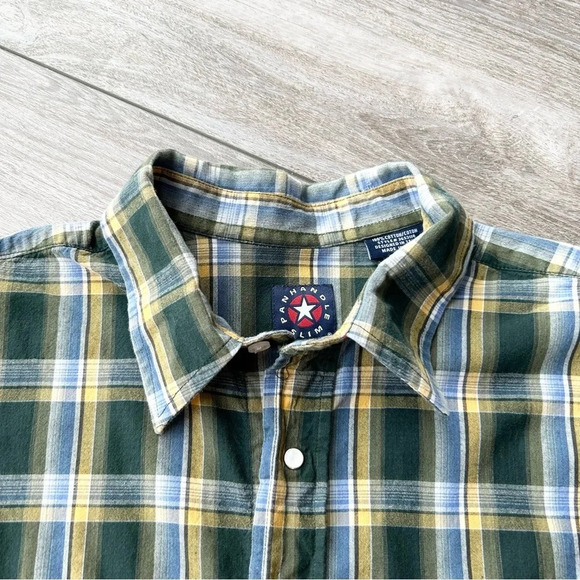 Panhandle Slim Plaid Cotton Western Button Down  Shirt - Picture 4 of 13